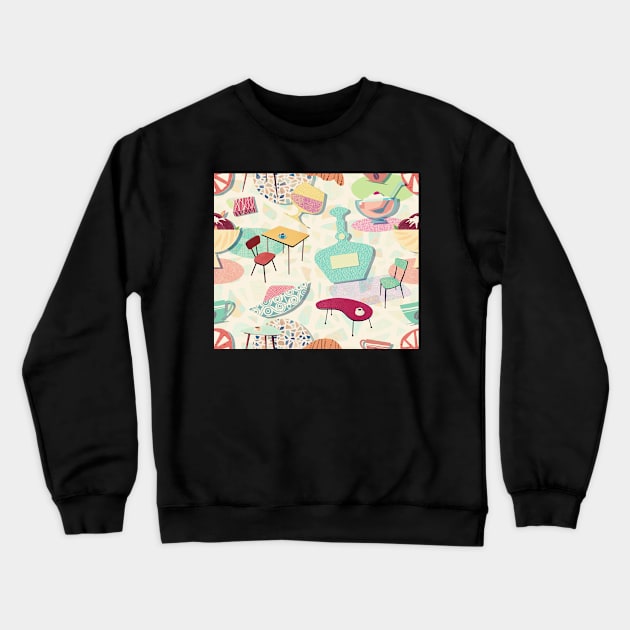 Retro Coffee bar Crewneck Sweatshirt by BessoChicca